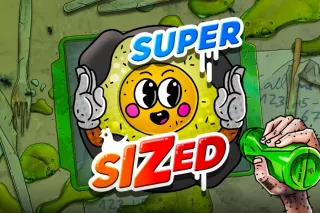 Supersized — tela do jogo